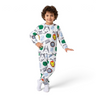 Twinkles Avengers long-sleeve pajama set for boys featuring Iron Man, Hulk, and Captain America graphics on white